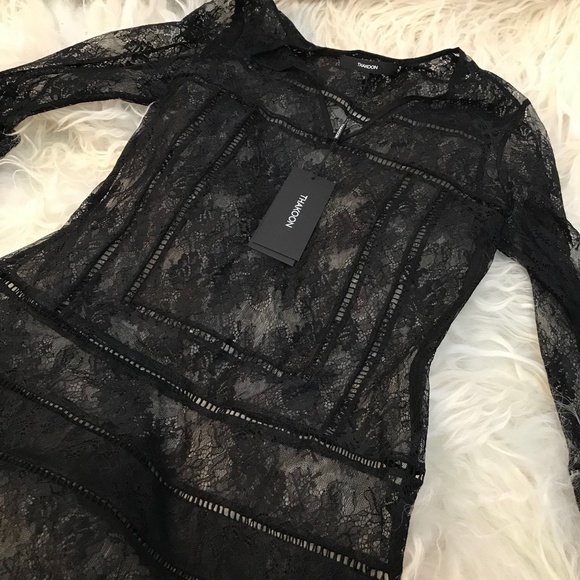 THAKOON Lace Long Sleeve Top/Dress - Picture 5 of 7